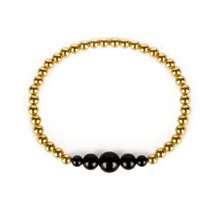 Golden Black for Her - 14K Gold filled beads and Black Onyx - Megberry ...