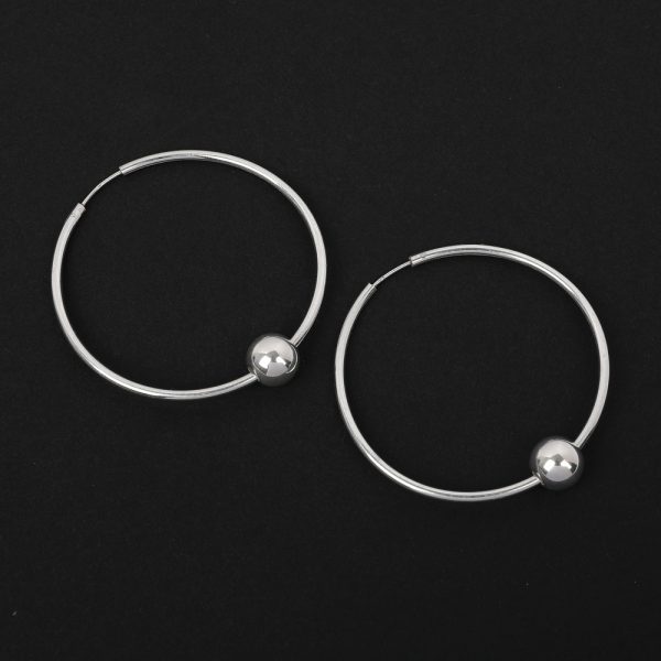 Megberry Sterling Silver Disco Hoop Earrings